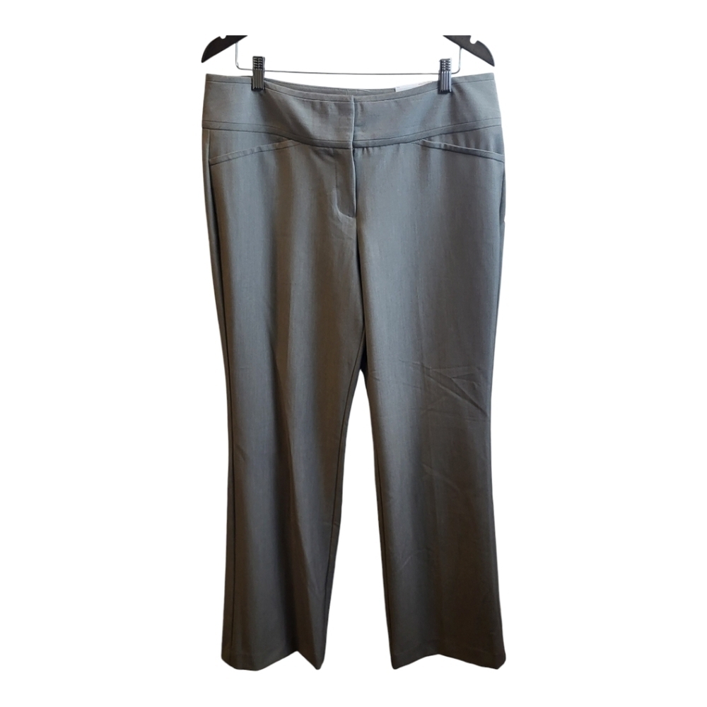ELLE Women's Dress‎ Pants  Tanish Gray, Size 14